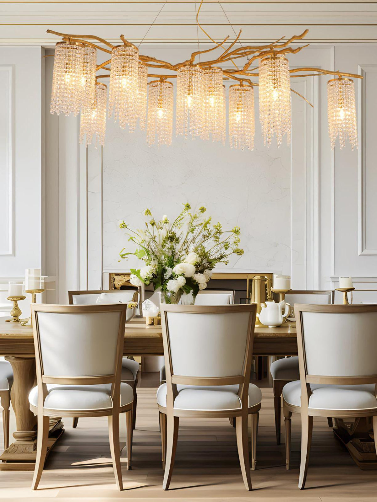 Modern Art Glass Crystal Chandelier