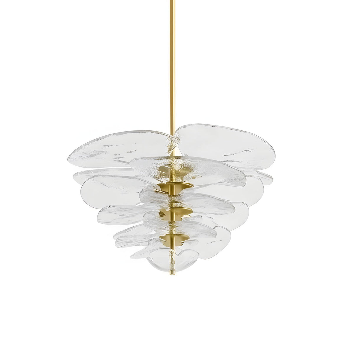 Petals Gold Murano Chandelier