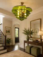Petals Gold Murano Chandelier