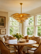 Petals Gold Murano Chandelier
