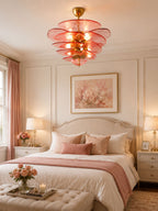 Petals Gold Murano Chandelier