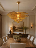 Petals Gold Murano Chandelier