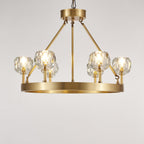 Crystal Round Golden Chandelier