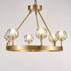 Crystal Round Golden Chandelier