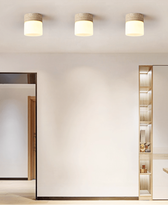 Astrid Travertine Ceiling Lamp