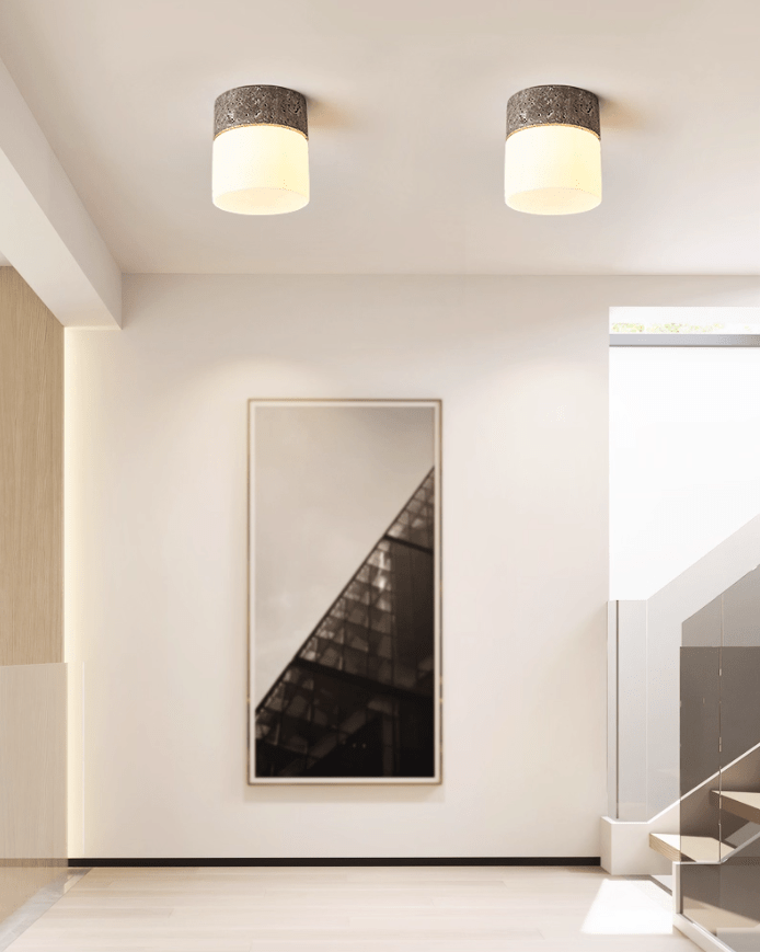 Astrid Travertine Ceiling Lamp