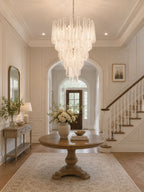 Glass Pinecone Chandelier