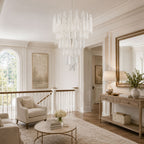 Glass Pinecone Chandelier