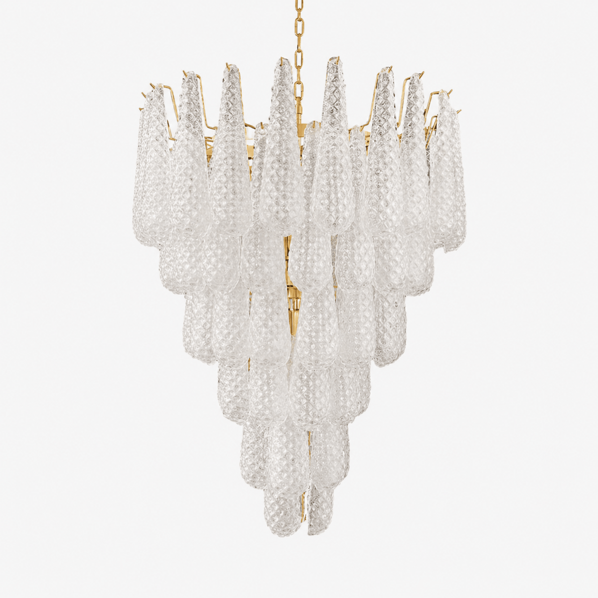 Glass Pinecone Chandelier