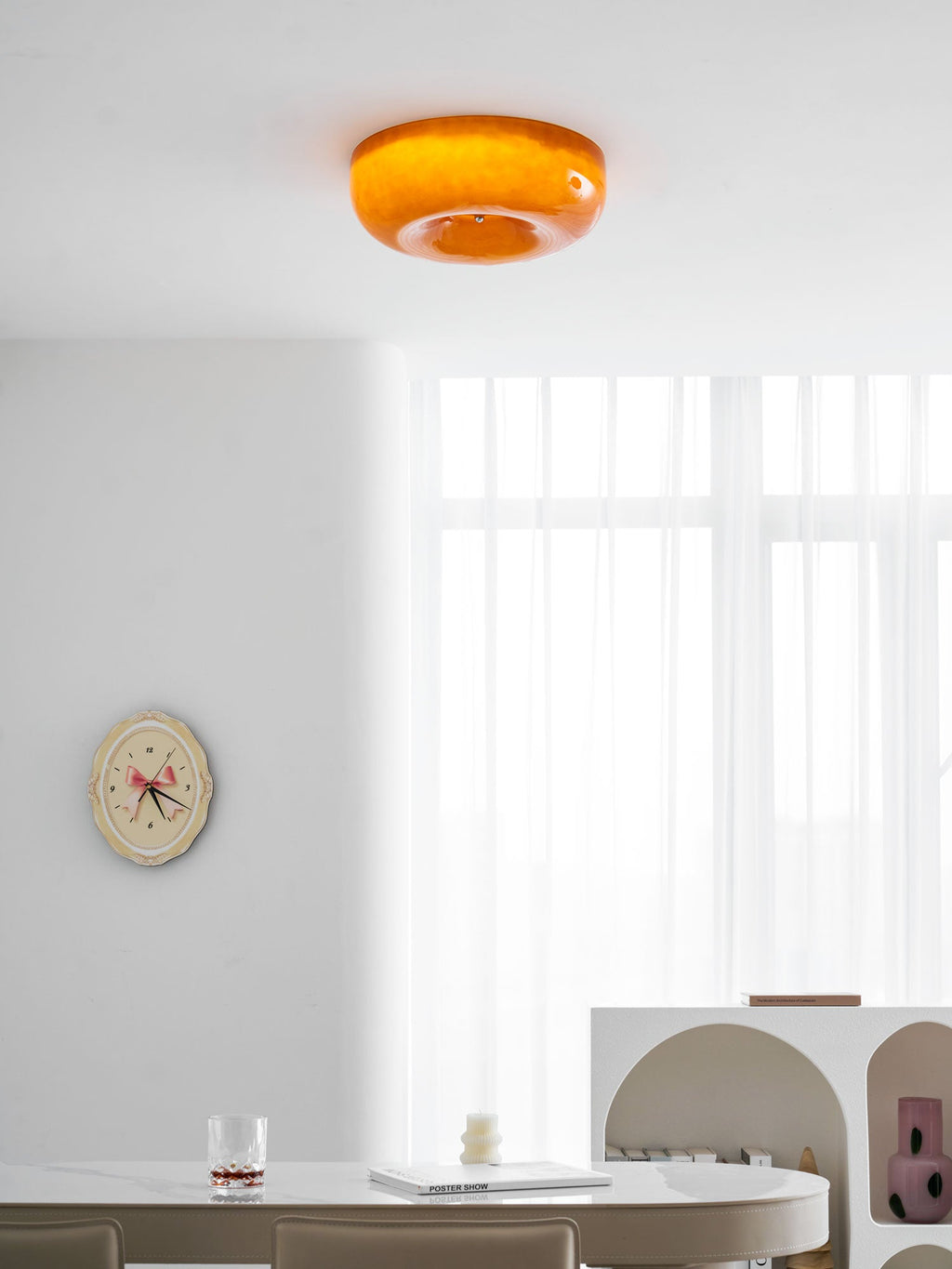 Swirl Glass Ceiling Lamp