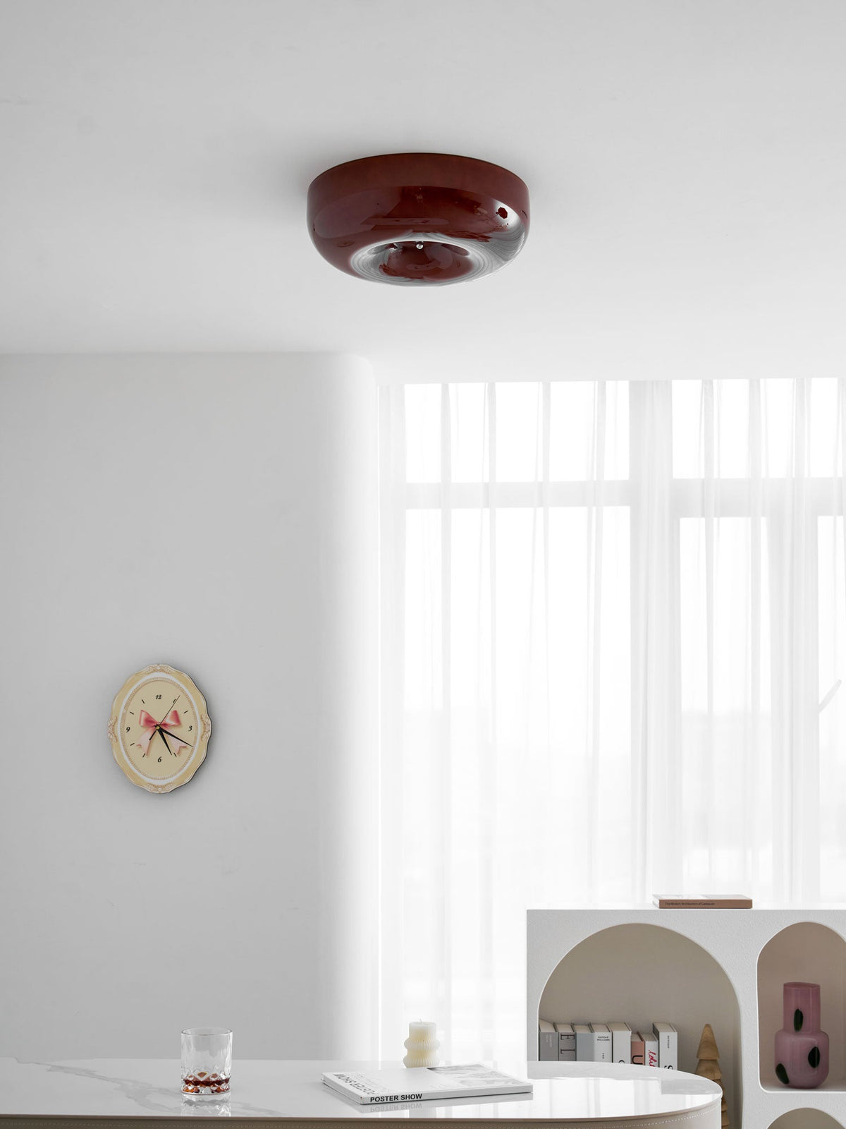 Swirl Glass Ceiling Lamp