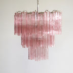 Rose Tubes Glass Chandelier