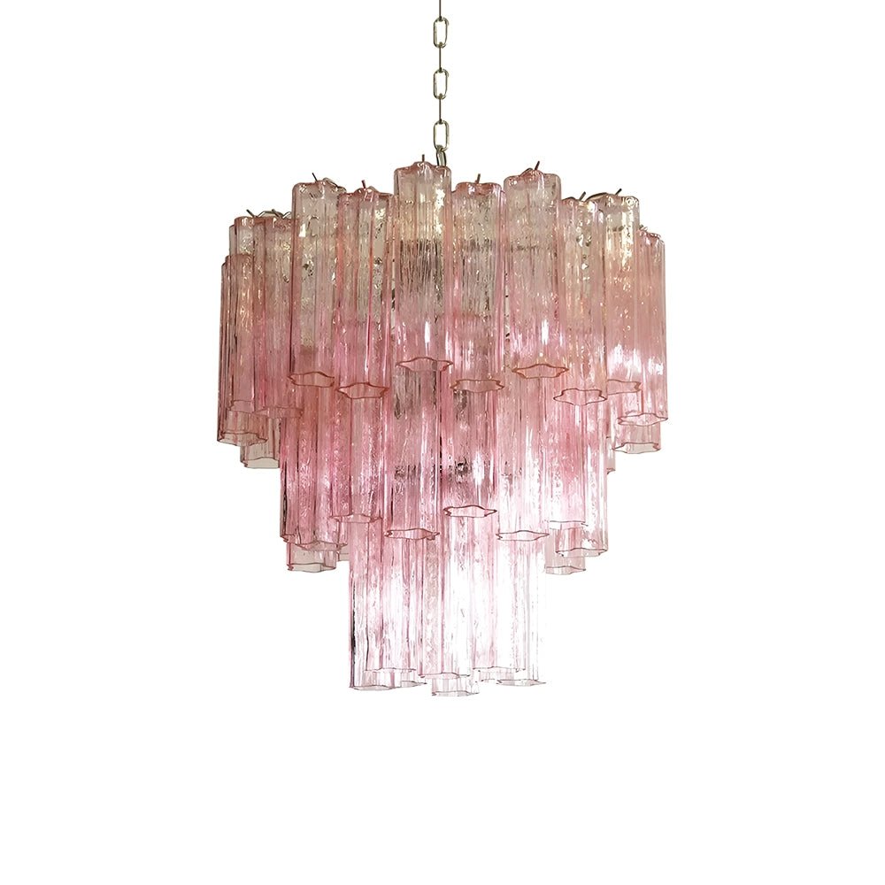 Rose Tubes Glass Chandelier