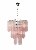 Rose Tubes Glass Chandelier