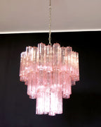 Rose Tubes Glass Chandelier