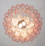 Rose Tubes Glass Chandelier