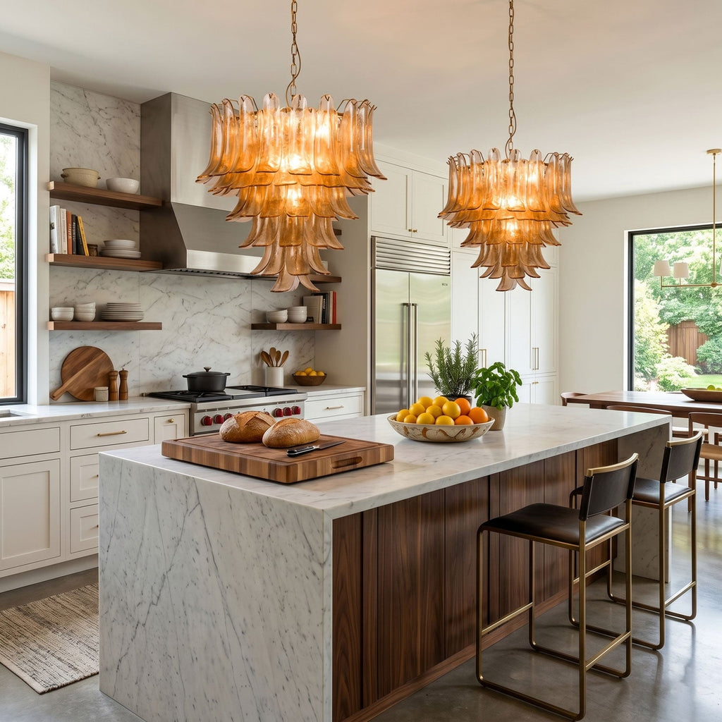 Amber Petalo Chandelier