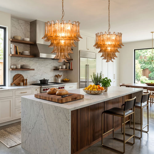 Amber Petalo Chandelier