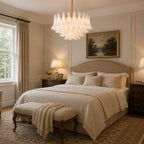 Fiora Pink Glass Chandelier