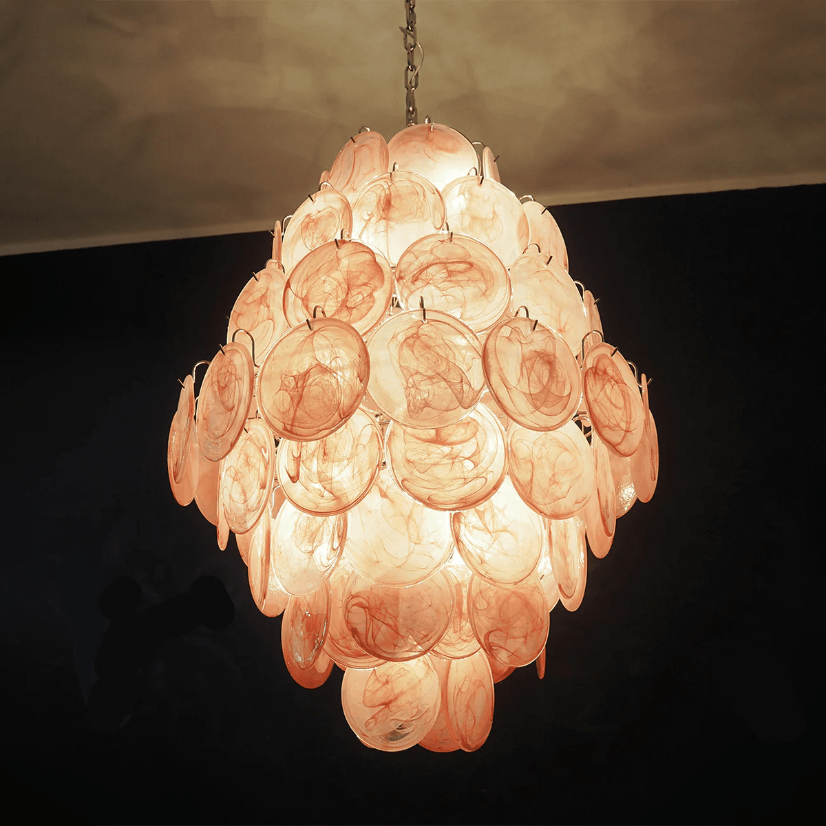 Rosa Glass Chandelier