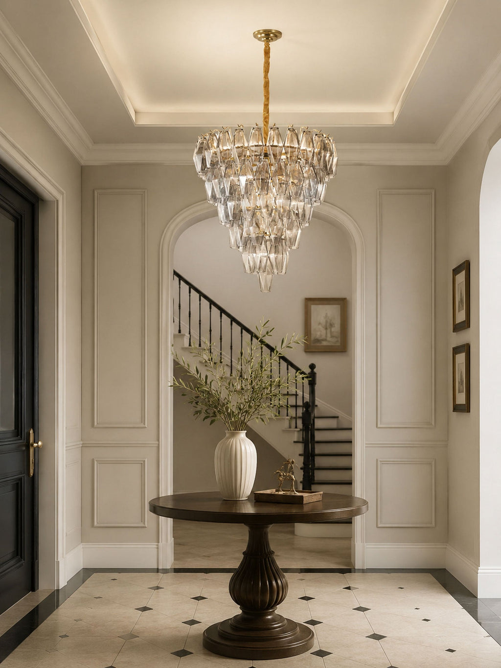 Smoke Gray Empire Chandelier