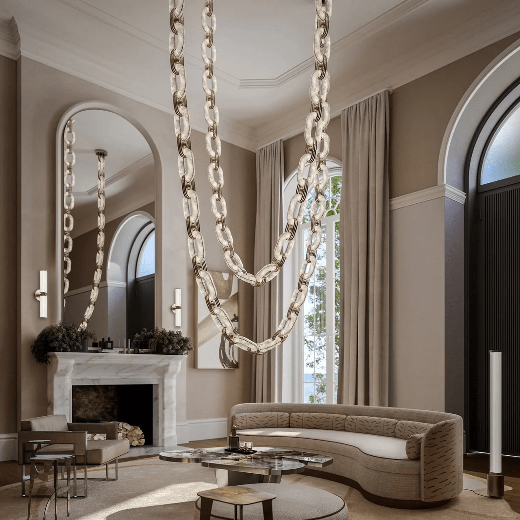 Chain Link Chandelier