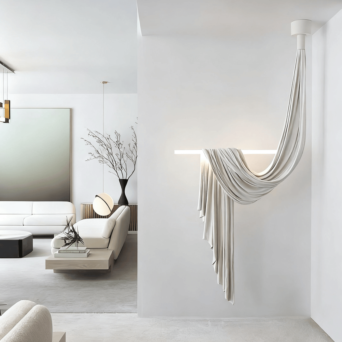Hammock Fabric Pendant Light