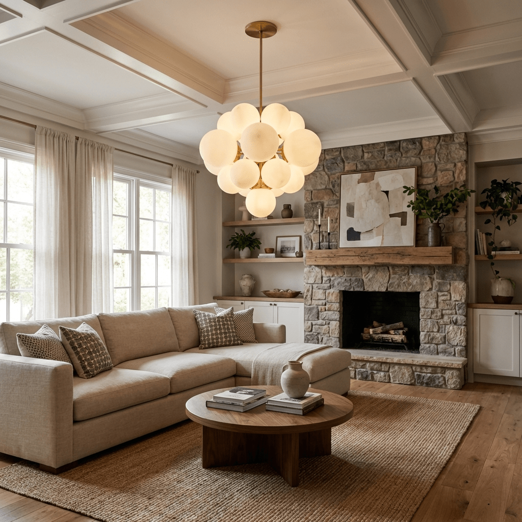 Aurelia Alabaster Cluster Chandelier