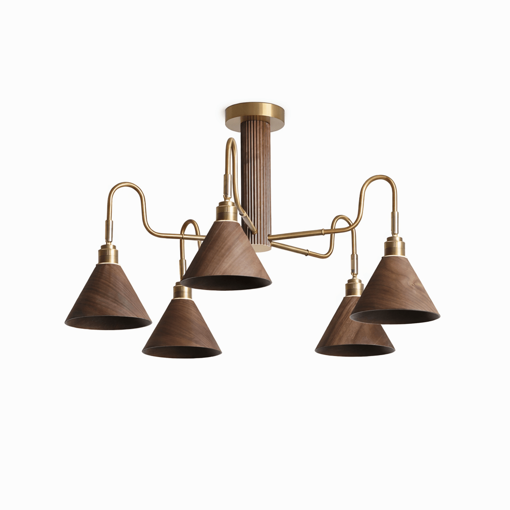 Bravik Wood Chandelier