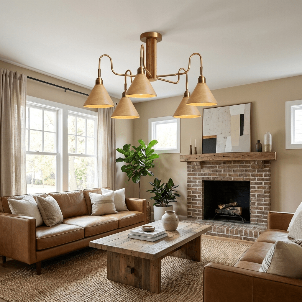 Bravik Wood Chandelier