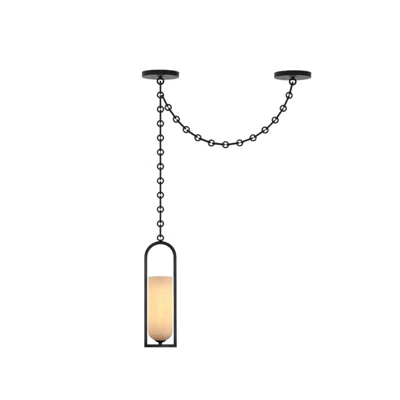 Cascading Chain Lantern Chandelier