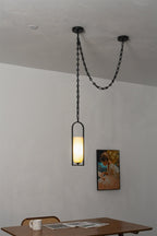 Cascading Chain Lantern Chandelier