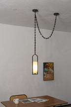 Cascading Chain Lantern Chandelier