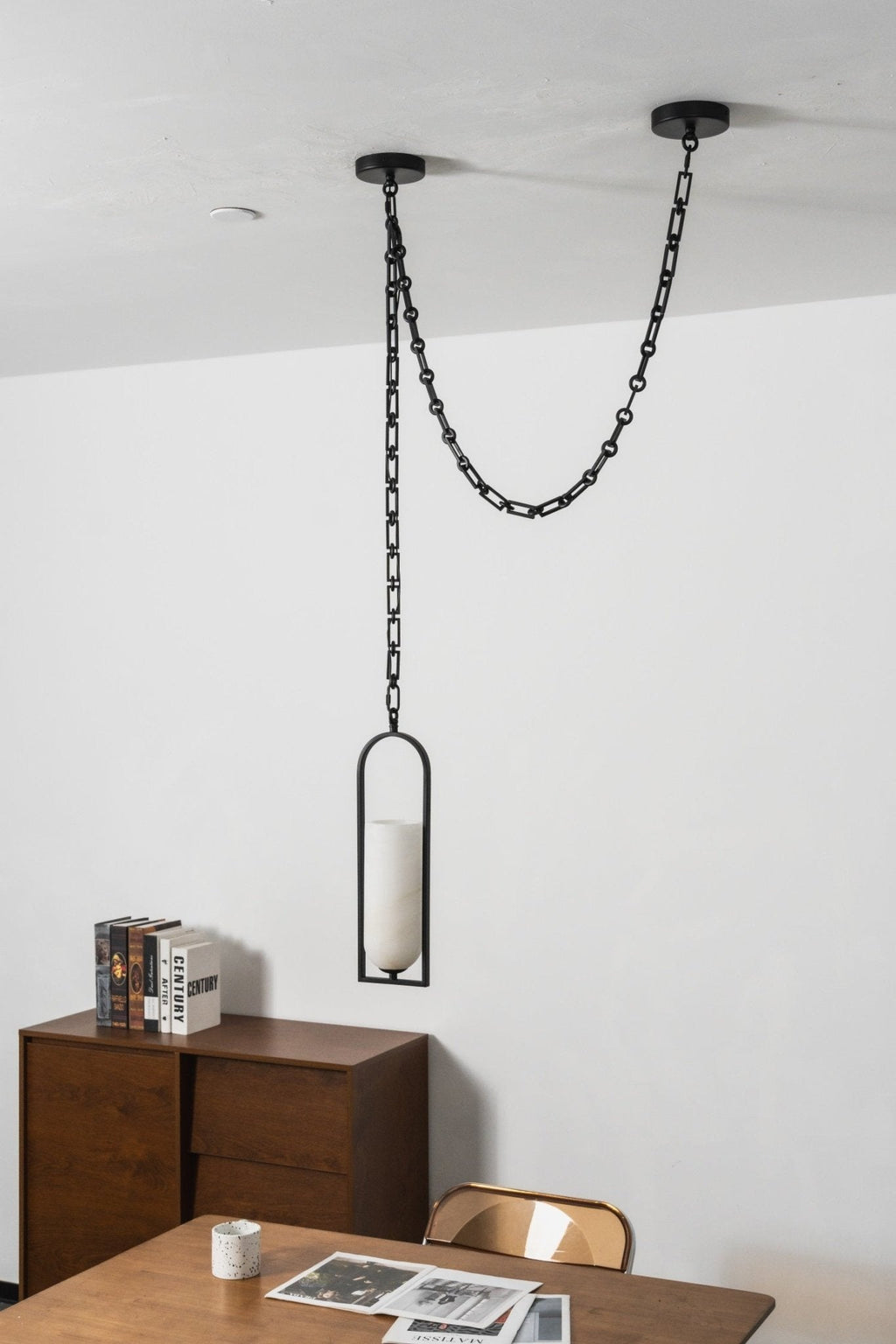 Cascading Chain Lantern Chandelier