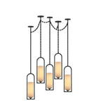 Cascading Chain Lantern Chandelier