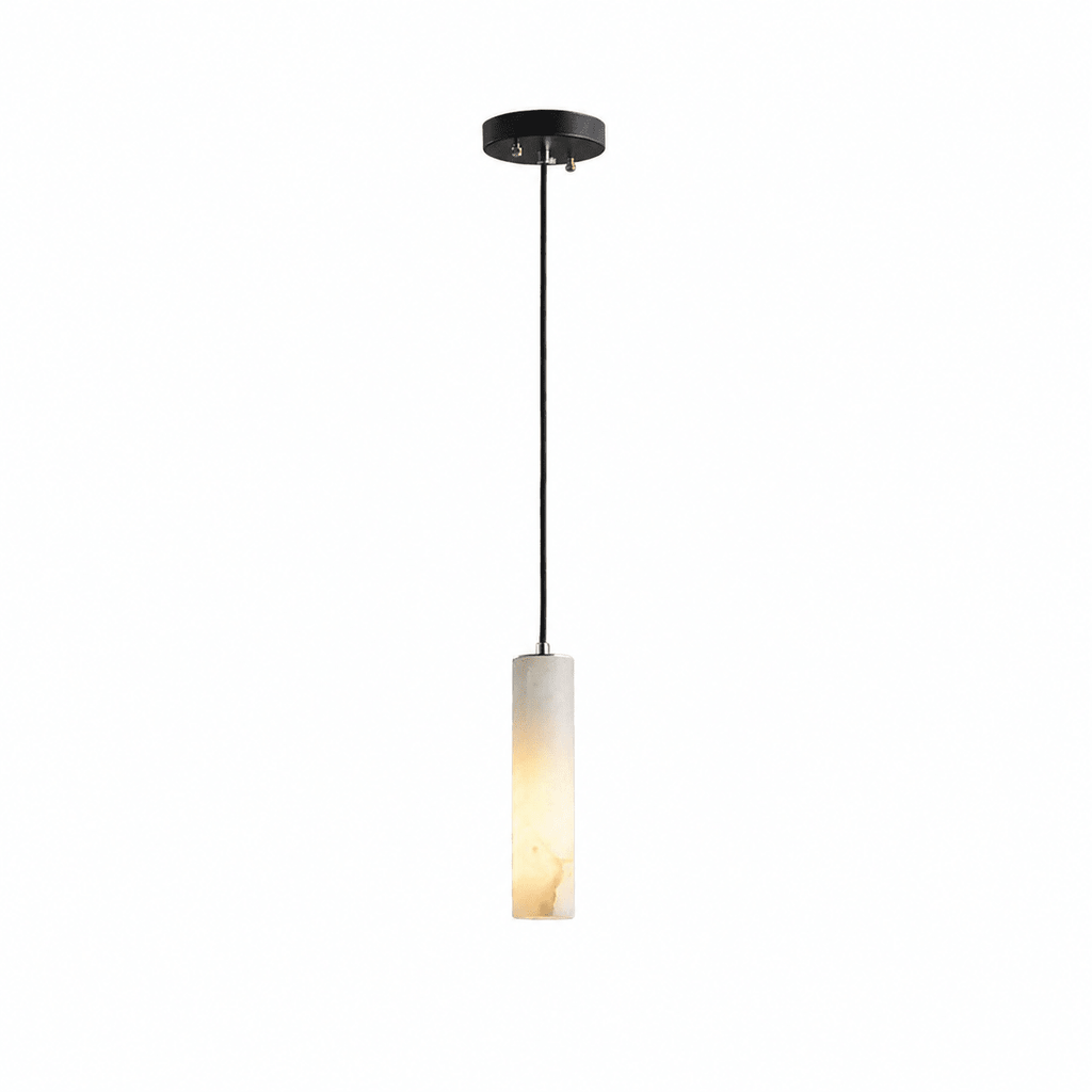 Elongated Alabaster Cluster Pendant Lamp
