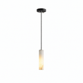 Elongated Alabaster Cluster Pendant Lamp