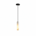 Elongated Alabaster Cluster Pendant Lamp