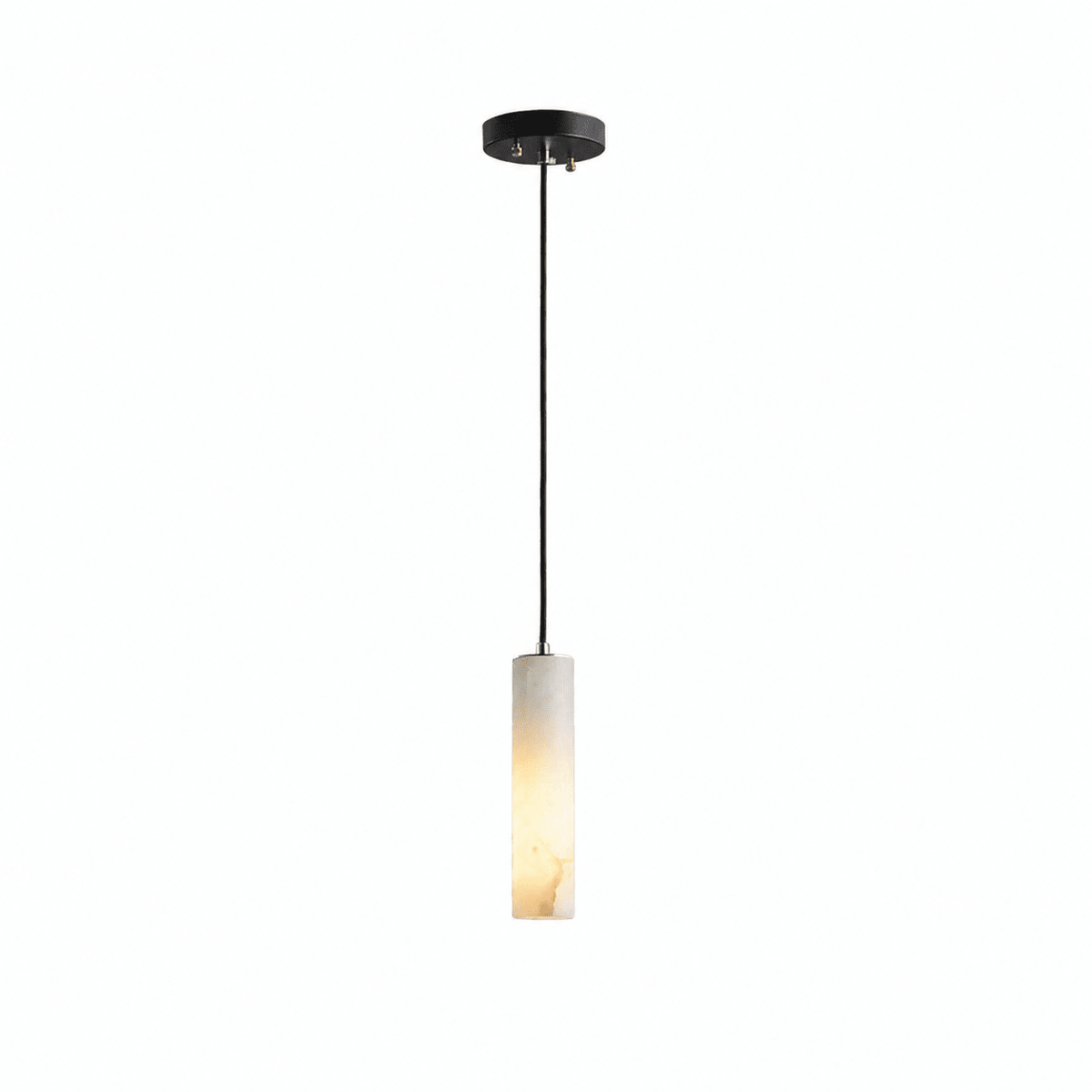 Elongated Alabaster Cluster Pendant Lamp
