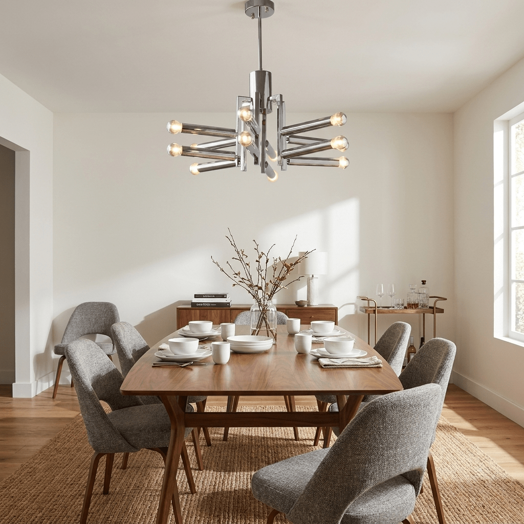Sputnik Chrome Chandelier