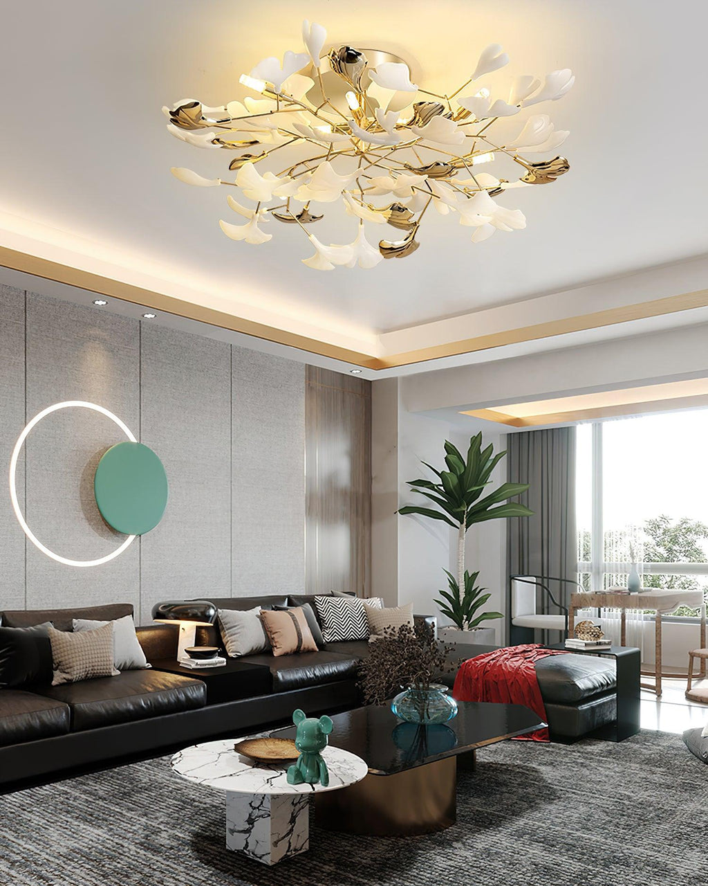 Gingko Flush Ceiling Lamp