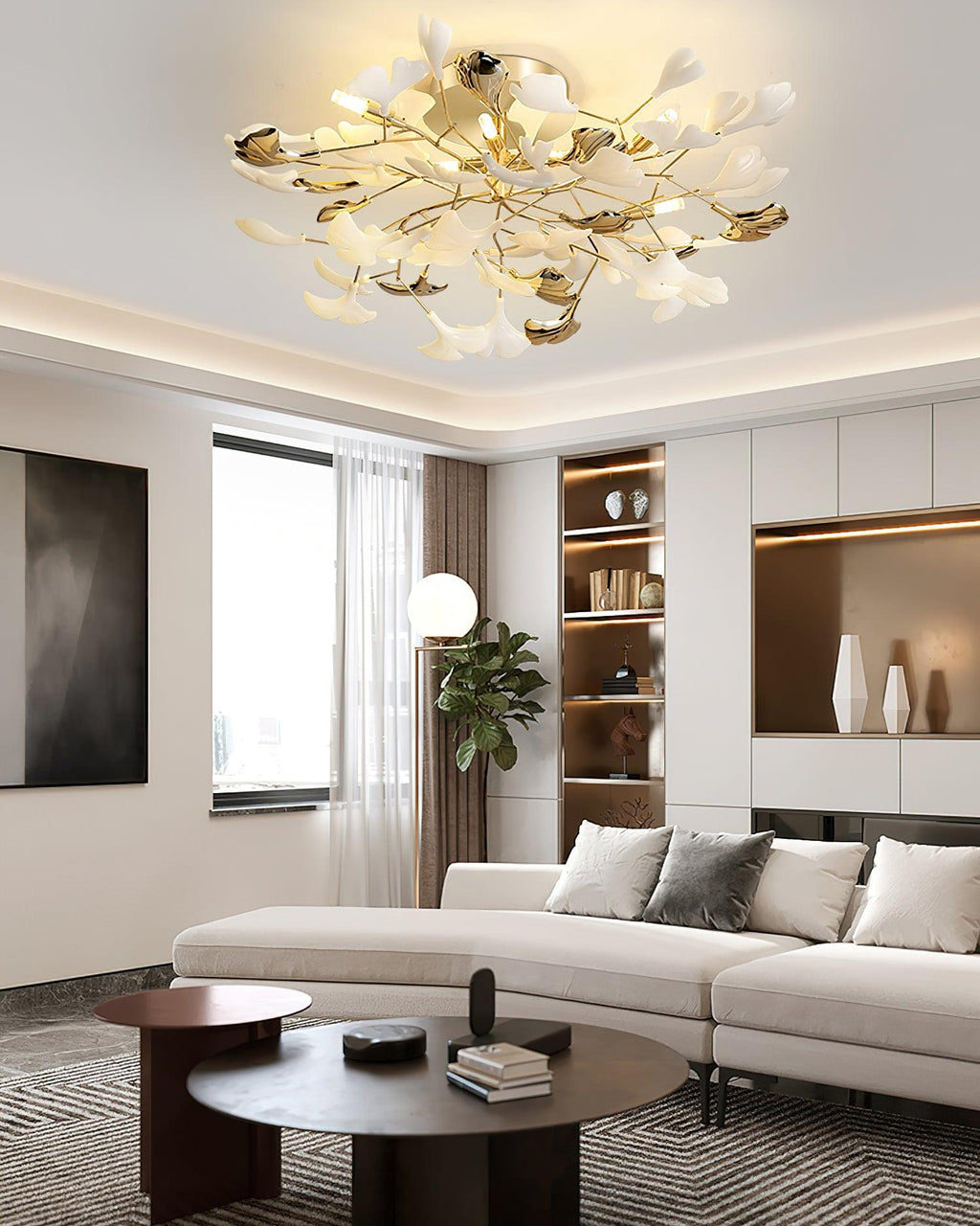 Gingko Flush Ceiling Lamp