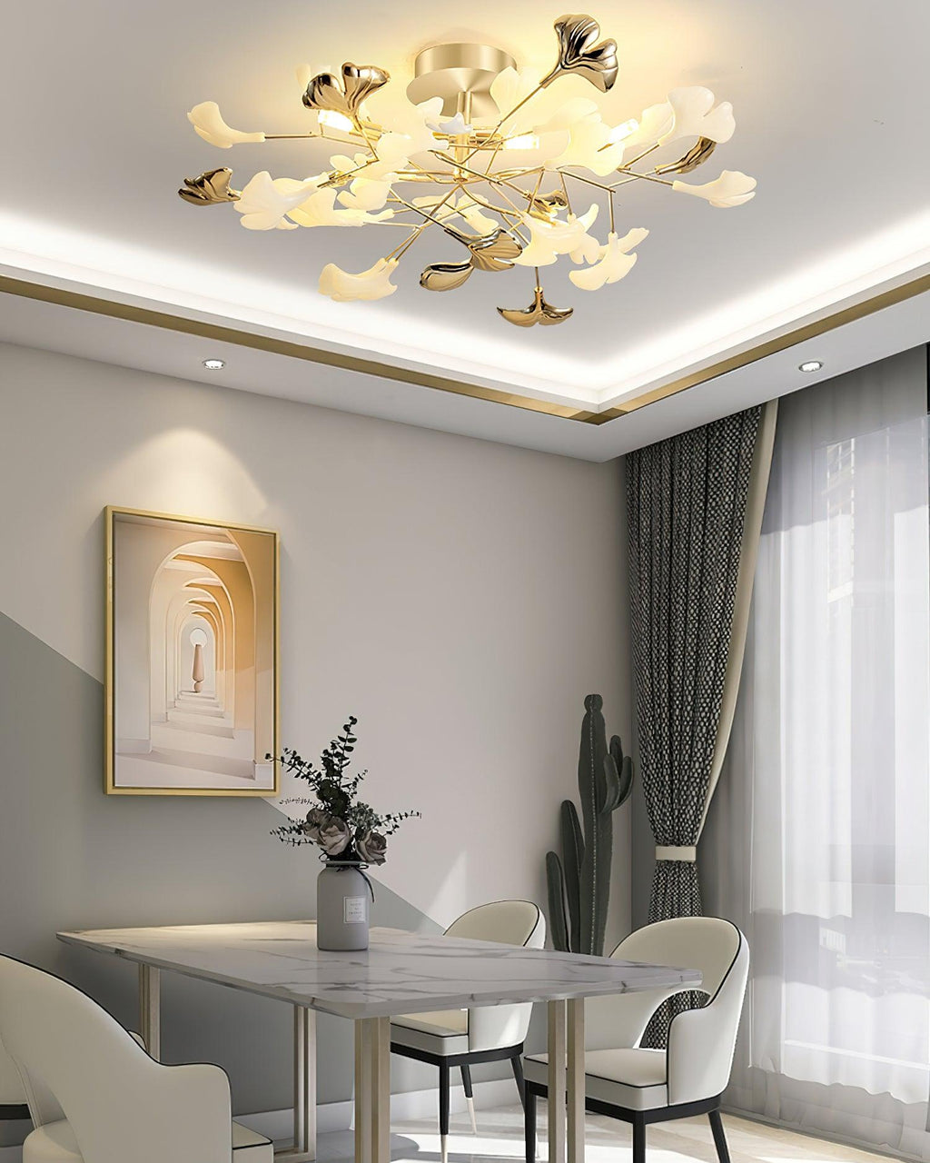 Gingko Flush Ceiling Lamp