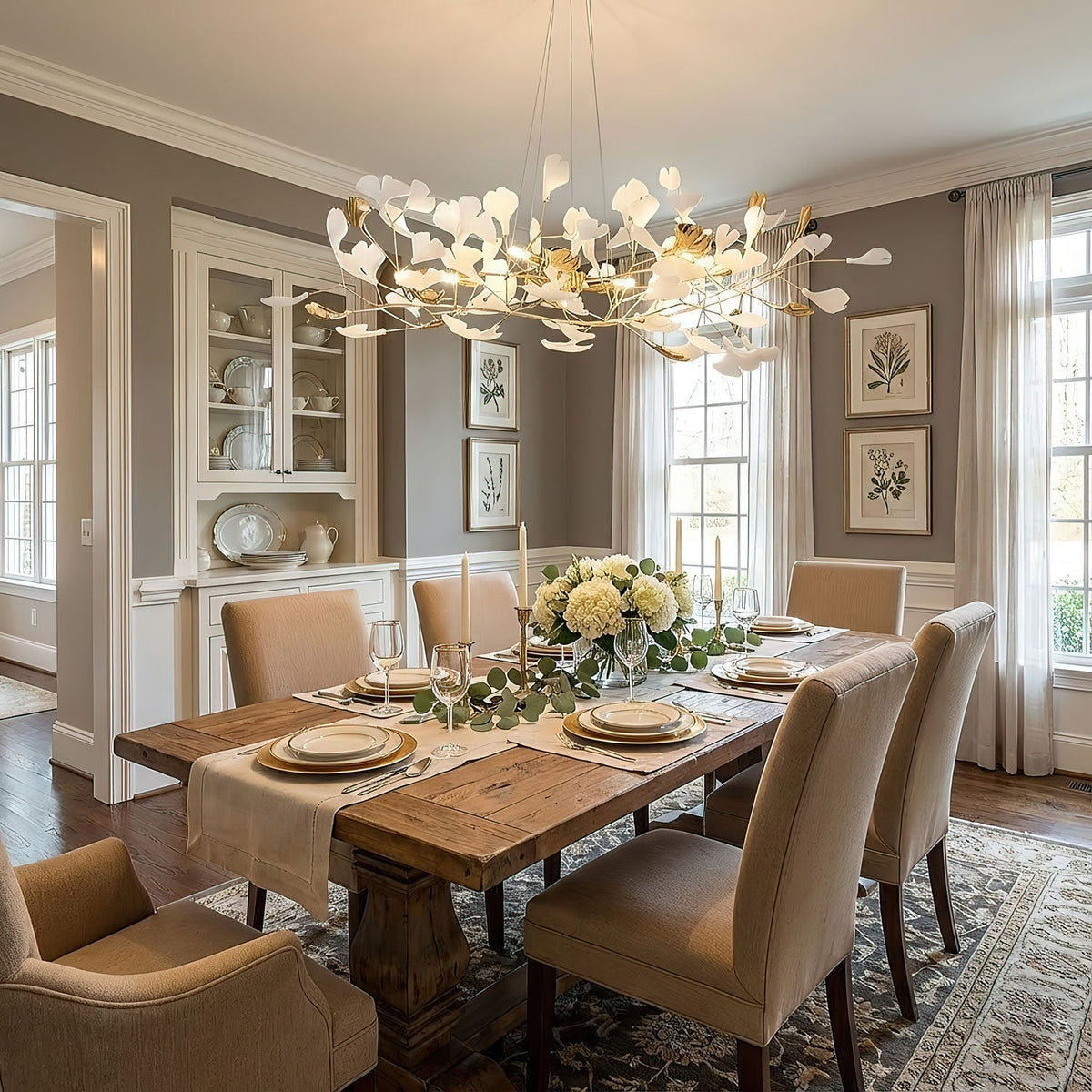 Gingko Wreath Chandelier