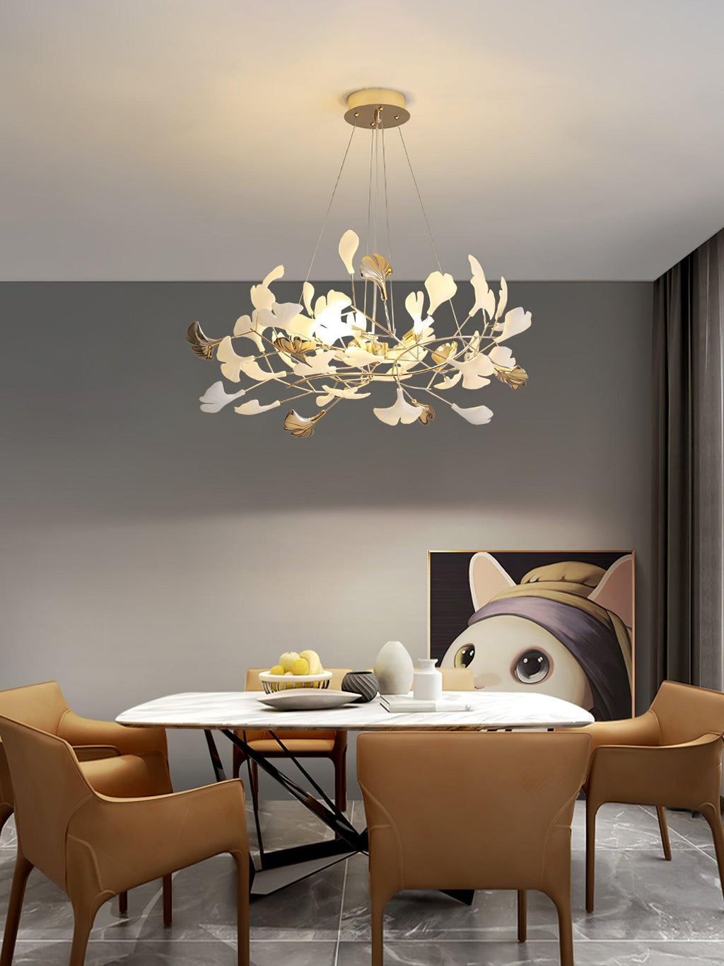 Gingko Wreath Chandelier
