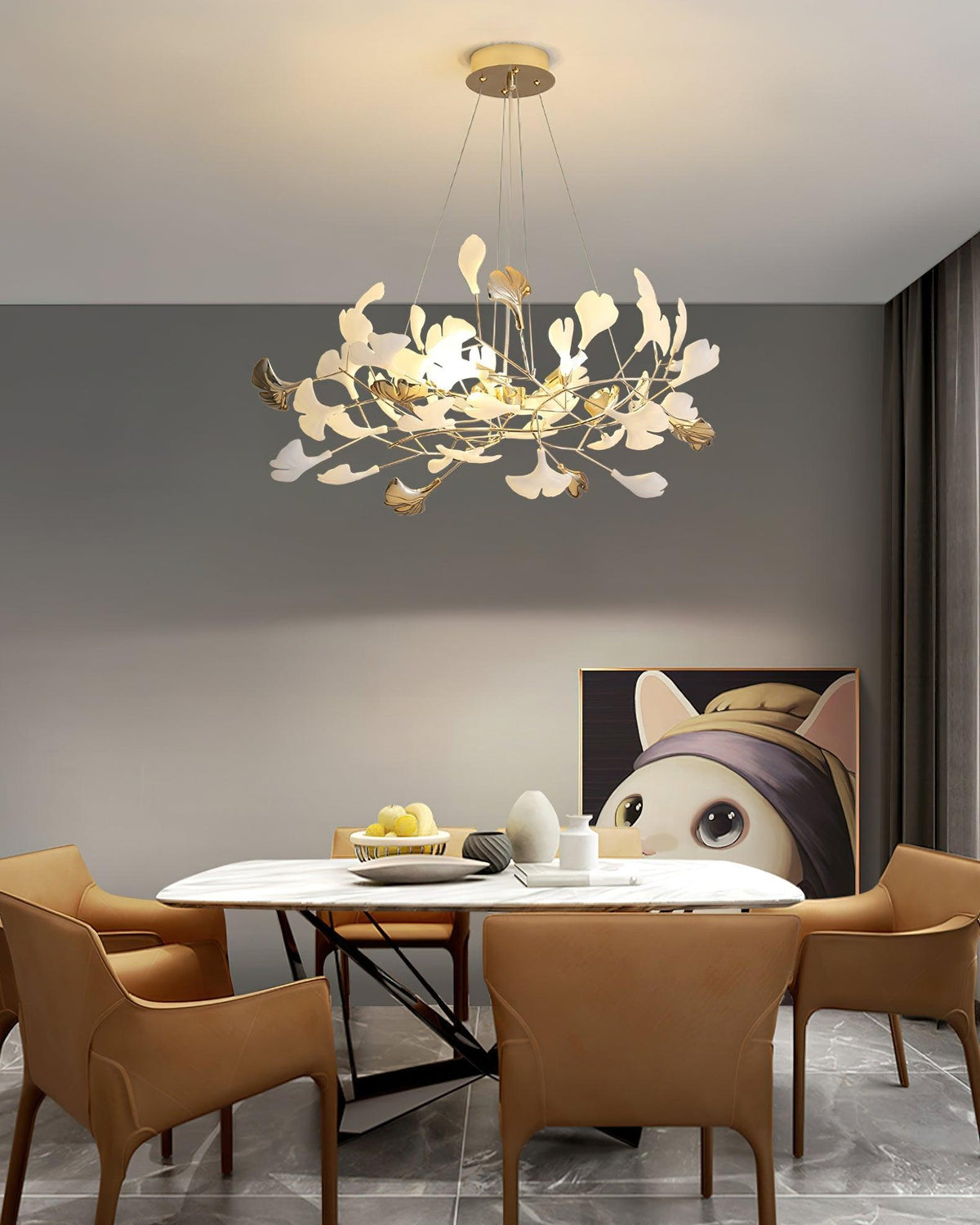 Gingko Wreath Chandelier