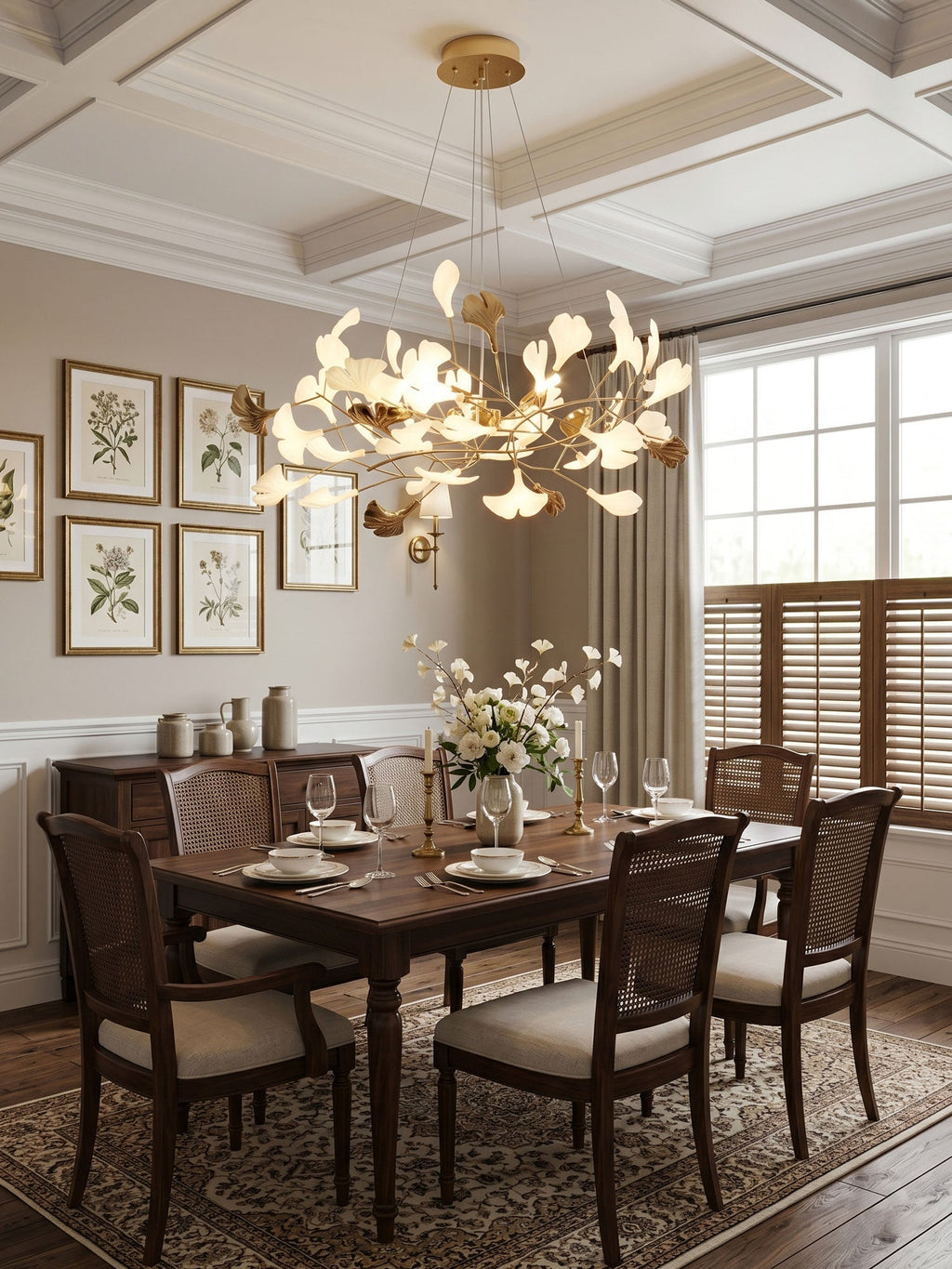 Gingko Wreath Chandelier