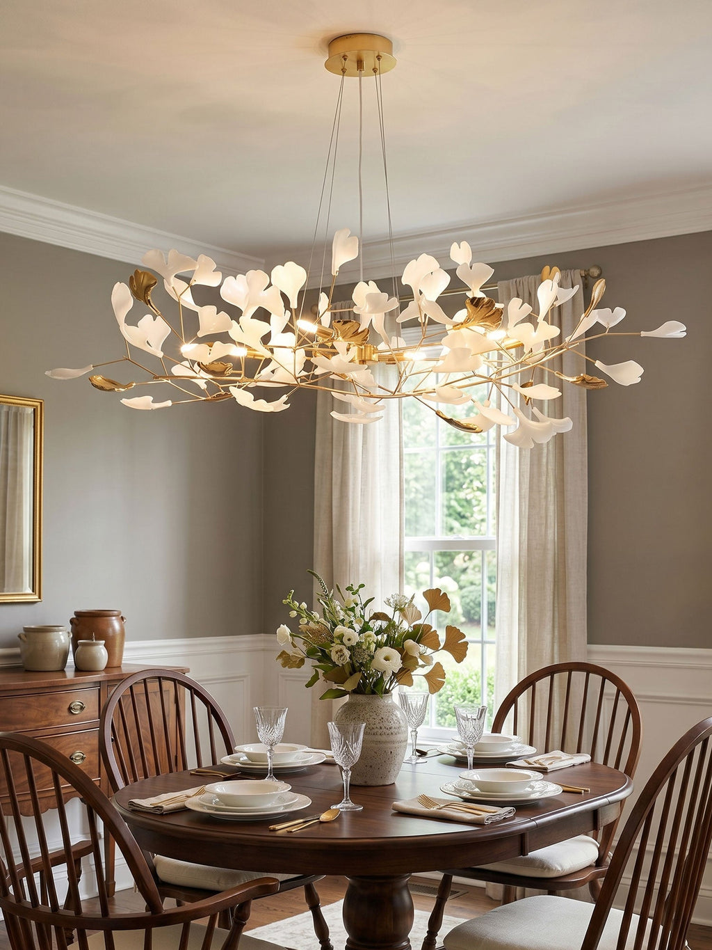 Gingko Wreath Chandelier