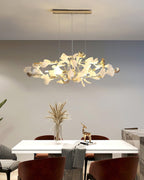 Gingko Bough Round Chandelier