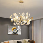 Gingko Bough Round Chandelier